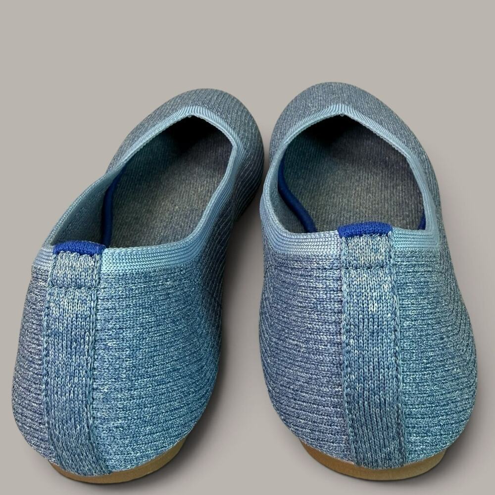 Unbranded Ballet Flat Knit Comfort Shoes Womens 9 Blue Casual Walking Round Toe - Picture 3 of 7